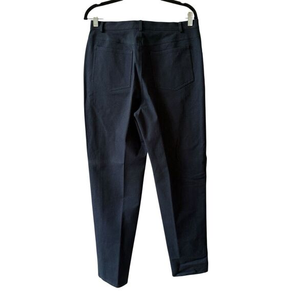 DONCASTER SIGNATURE PANTS NWT COTTON BLD 5 POCKET RELAXED CASUAL OFFICE NAVY 12 - Picture 4 of 11